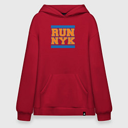 Толстовка-худи оверсайз Run New York Knicks, цвет: красный