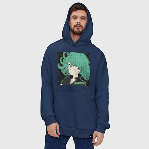 Худи оверсайз Тацумаки / Тёмно-синий – фото 4