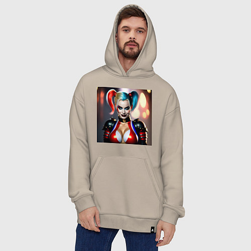 Худи оверсайз Марго Робби / Миндальный – фото 4