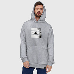 Толстовка-худи оверсайз Миямото Мусаси бродяга, цвет: меланж — фото 2
