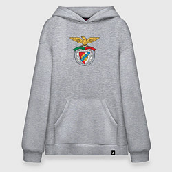 Толстовка-худи оверсайз Benfica club, цвет: меланж