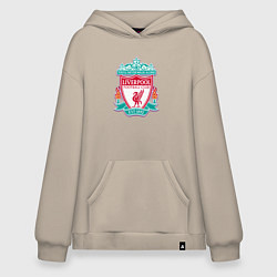 Толстовка-худи оверсайз Liverpool fc sport collection, цвет: миндальный