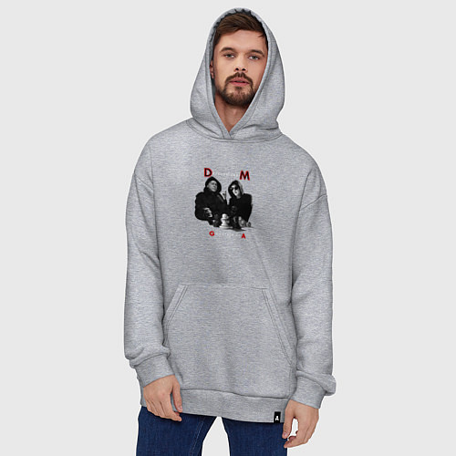 Худи оверсайз Depeche Mode - Ghosts Again / Меланж – фото 4