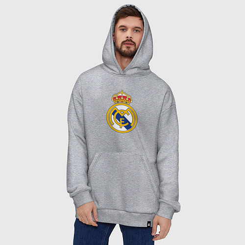 Худи оверсайз Real madrid fc sport / Меланж – фото 4