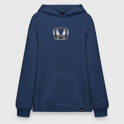 Толстовка-худи оверсайз Honda sport auto silver, цвет: тёмно-синий