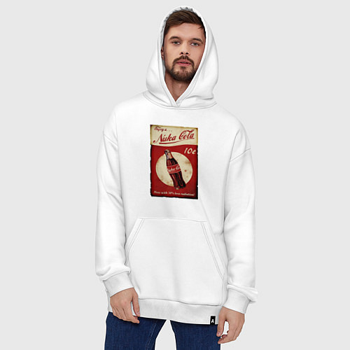 Худи оверсайз Nuka cola price / Белый – фото 4