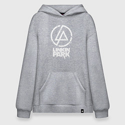 Толстовка-худи оверсайз Linkin Park - white, цвет: меланж