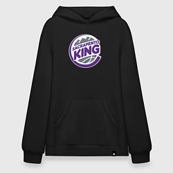 Толстовка-худи оверсайз Sacramento king, цвет: черный