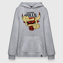 Худи оверсайз Bulls logo with hands