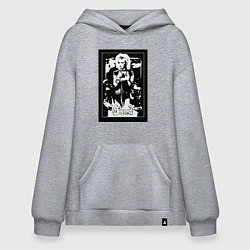 Толстовка-худи оверсайз Группа Мираж винтажный плакат, цвет: меланж