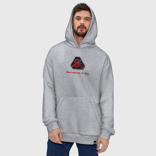 Худи оверсайз Command & Conquer: Братство НОД / Меланж – фото 4