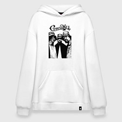 Толстовка-худи оверсайз Cypress hill all, цвет: белый