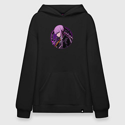 Толстовка-худи оверсайз Kyouko Kirigiri - Danganronpa, цвет: черный
