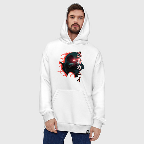 Худи оверсайз Ниндзя - Камуи / Белый – фото 4