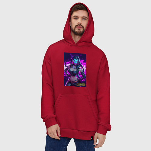 Худи оверсайз League of Legends Akali Kda / Красный – фото 4