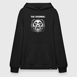 Толстовка-худи оверсайз The Offspring rock panda, цвет: черный