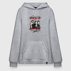 Толстовка-худи оверсайз Depeche Mode - Grew up, цвет: меланж