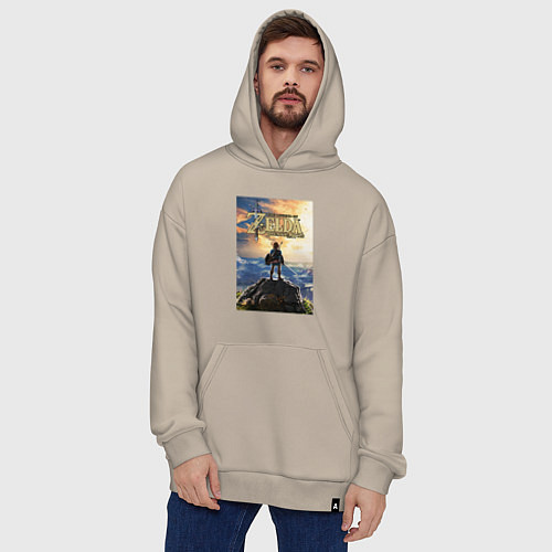 Худи оверсайз Легенда о зельде - Линк / Миндальный – фото 4