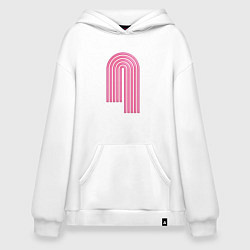 Худи оверсайз Розовый орнамент