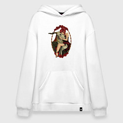 Толстовка-худи оверсайз Невеста чародея Тисэ Хатори, цвет: белый