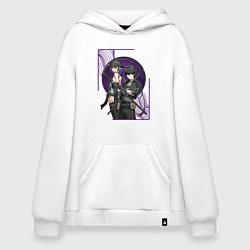 Толстовка-худи оверсайз Wuthering Waves - Rover, цвет: белый