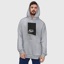 Толстовка-худи оверсайз Porsche 911 легендарный автомобиль, цвет: меланж — фото 2
