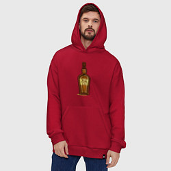 Толстовка-худи оверсайз Rum, цвет: красный — фото 2