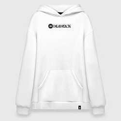 Худи оверсайз Deadlock white logo