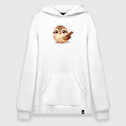 Худи оверсайз Милый воробушек с сердечком