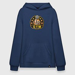 Толстовка-худи оверсайз Gym stars, цвет: тёмно-синий