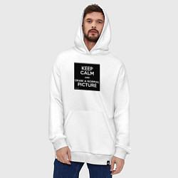 Толстовка-худи оверсайз Совет Казимиру Малевичу, цвет: белый — фото 2