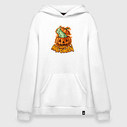 Толстовка-худи оверсайз Отличного Хэллоуина, цвет: белый