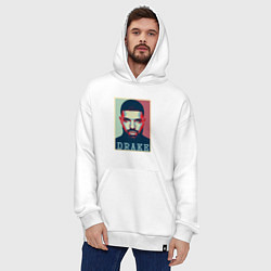 Толстовка-худи оверсайз Drake, цвет: белый — фото 2