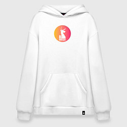 Толстовка-худи оверсайз День победы 80 лет, цвет: белый