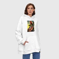 Толстовка-худи оверсайз Max Payne, цвет: белый — фото 2