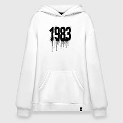 Худи оверсайз 1983 год в стиле граффити