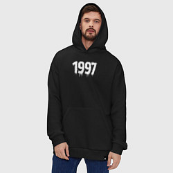 Толстовка-худи оверсайз 1997 год в стиле гранж, цвет: черный — фото 2