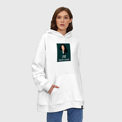 Толстовка-худи оверсайз Squid game 212, цвет: белый — фото 2