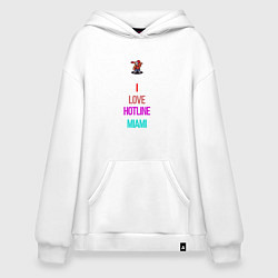 Худи оверсайз I love Hotline Miami