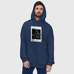 Толстовка-худи оверсайз Илия Топурия постер, цвет: тёмно-синий — фото 2
