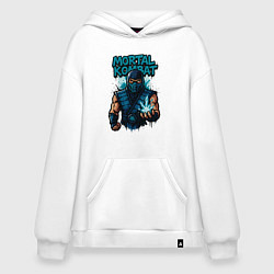 Толстовка-худи оверсайз Sub-zero graffiti, цвет: белый