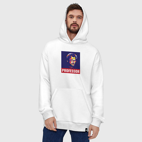 Худи оверсайз Professor / Белый – фото 4