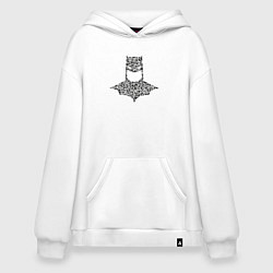 Толстовка-худи оверсайз Batman hero, цвет: белый