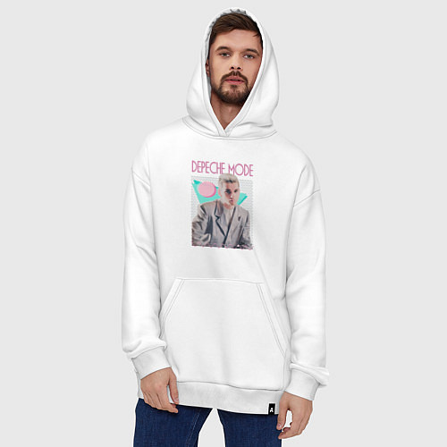 Худи оверсайз Depeche Mode 80s Dave / Белый – фото 4