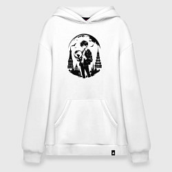 Худи оверсайз Путешествие сквозь города аниме