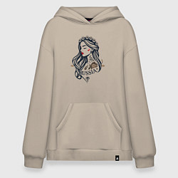 Худи оверсайз Русский стиль - славянская девушка