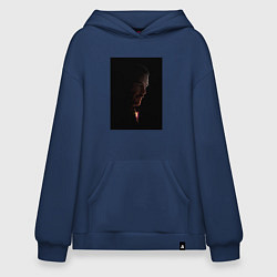 Толстовка-худи оверсайз John Wick in the dark, цвет: тёмно-синий