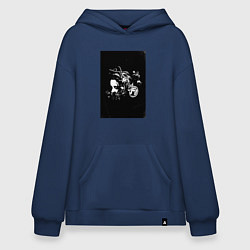 Толстовка-худи оверсайз Фильм Пила, цвет: тёмно-синий