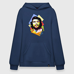 Толстовка-худи оверсайз Che Guevara Art, цвет: тёмно-синий