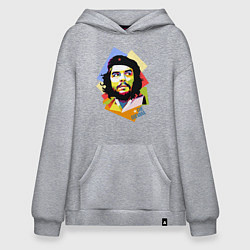 Толстовка-худи оверсайз Che Guevara Art, цвет: меланж